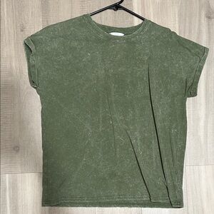 Time and Tru Olive Green Tee